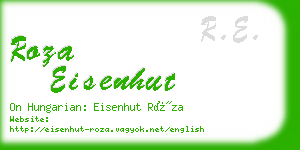 roza eisenhut business card